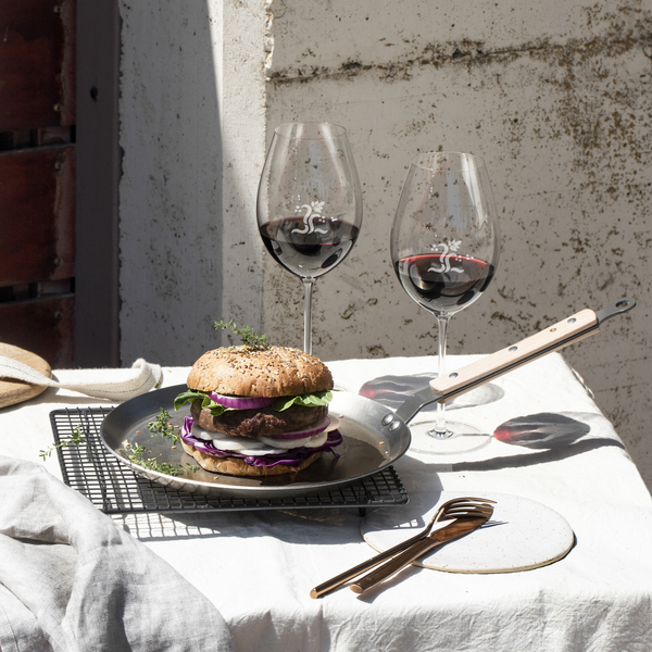 Rioja Wine with Burger